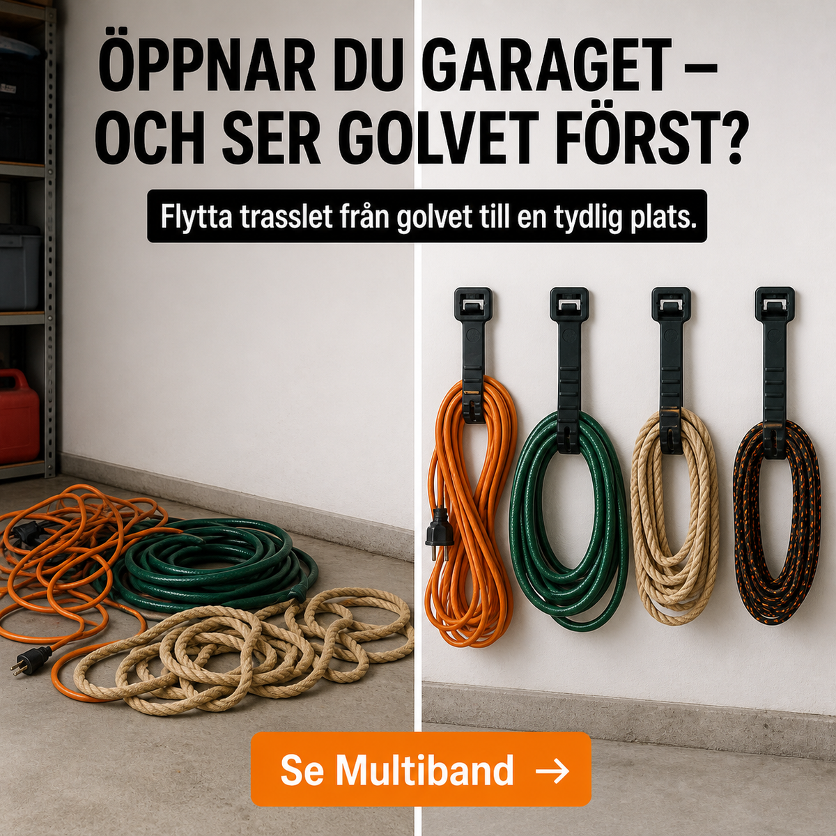 Multiband – återanvändbara universalremmar, 4-pack