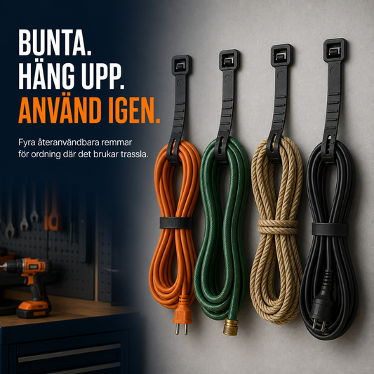 Multiband – återanvändbara universalremmar, 4-pack
