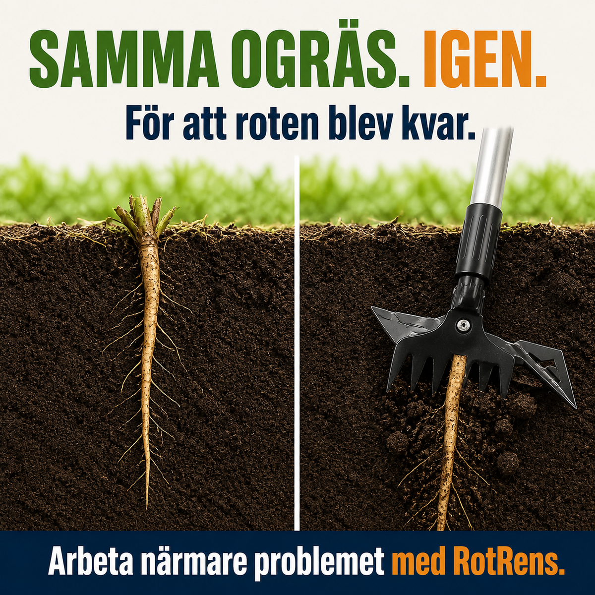 RotRens – justerbar ogräsrensare
