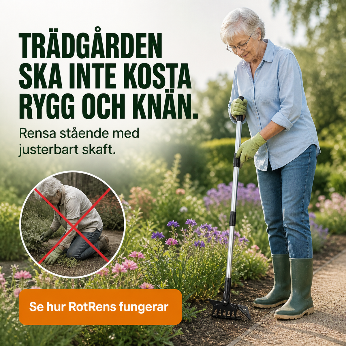 RotRens – justerbar ogräsrensare