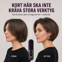 VolymBorste – sladdlös värmeborste för kort hår