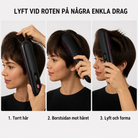 VolymBorste – sladdlös värmeborste för kort hår
