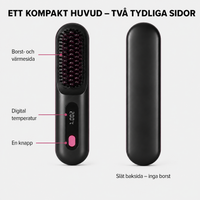 VolymBorste – sladdlös värmeborste för kort hår