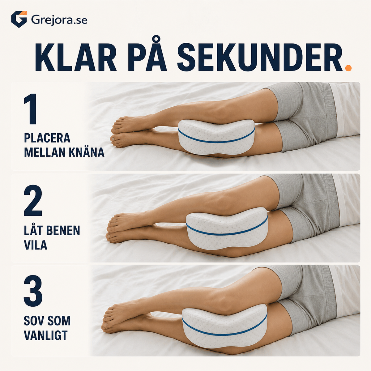 Grejora SovLinje™ – knäkudden för sidosovare