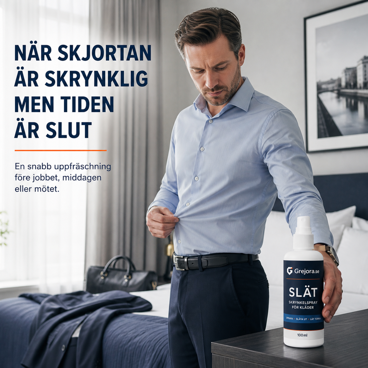 Grejora Slät – skrynkelsläppande klädspray