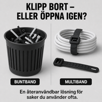 Multiband – återanvändbara universalremmar, 4-pack