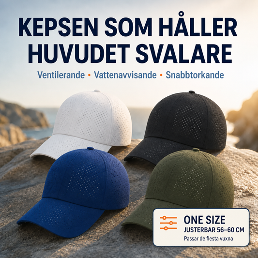 AeroCap – ventilerande funktionskeps med justerbar one size-passform
