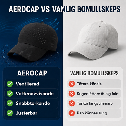 AeroCap – ventilerande funktionskeps med justerbar one size-passform