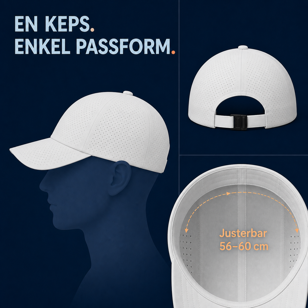 AeroCap – ventilerande funktionskeps med justerbar one size-passform